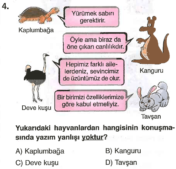 6. Sınıf Türkçe Yazım Kuralları Testi Çöz