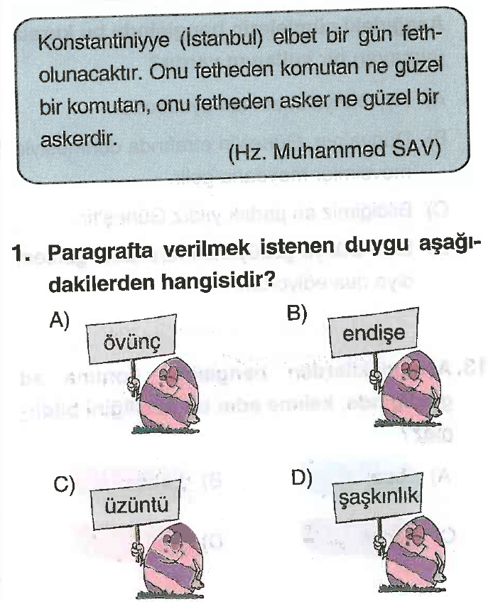 5. Sınıf Türkçe Güzel Ülkem Türkiye Testi Çöz